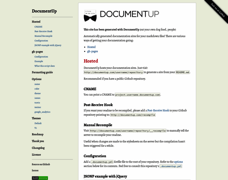 Documentup.com thumbnail