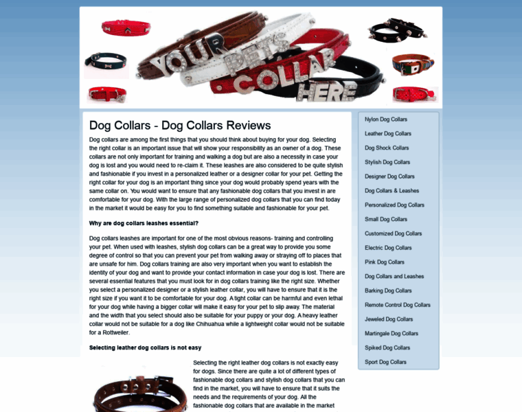 Dog-collars-reviews.com thumbnail