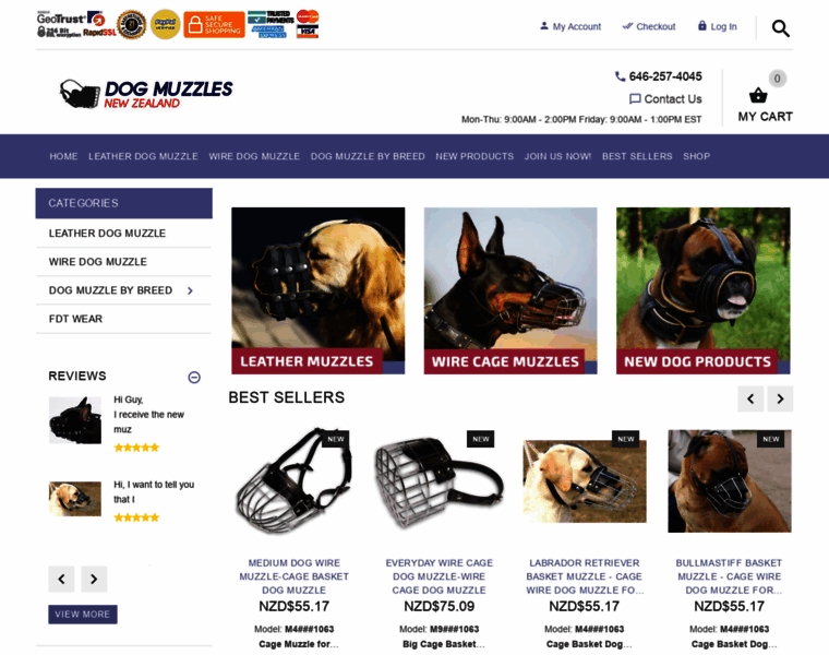 Dog-muzzles-store.co.nz thumbnail