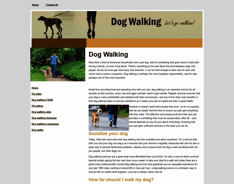 Dog-walking.org.uk thumbnail