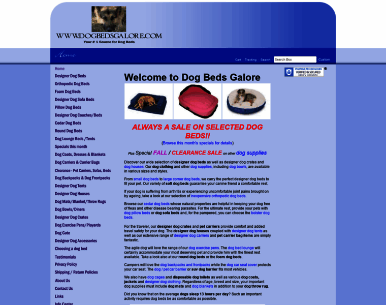Dogbedsgalore.com thumbnail