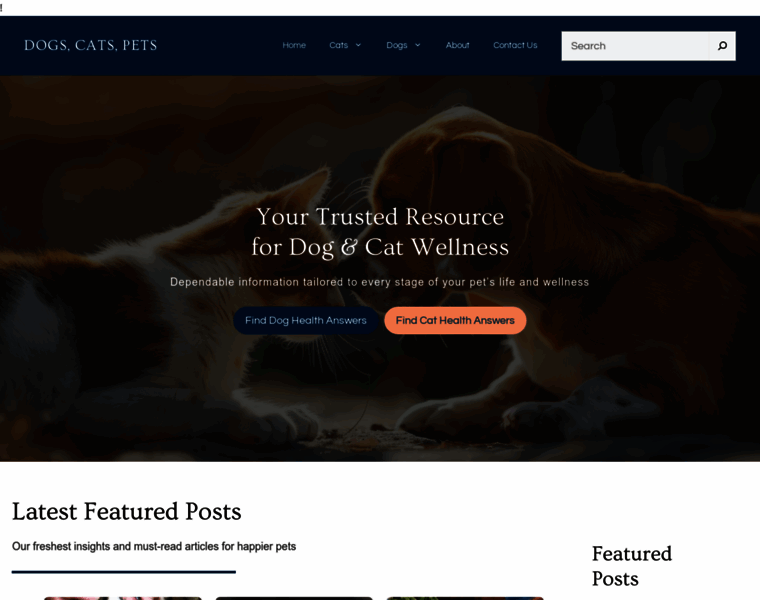Dogscatspets.org thumbnail