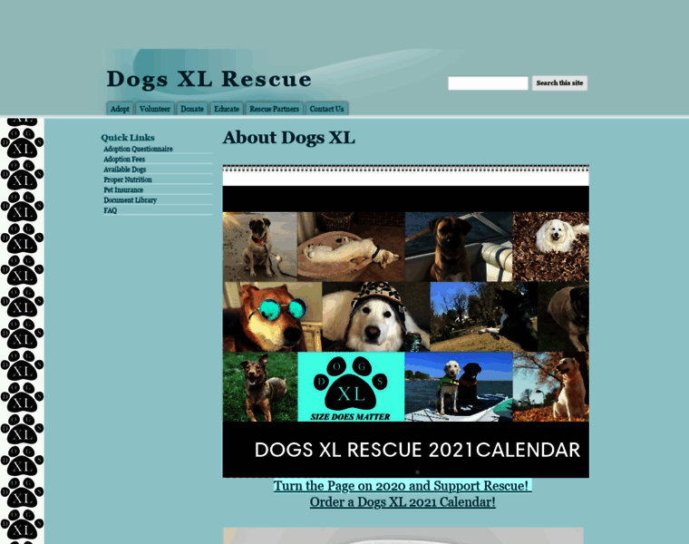 Dogsxlrescue.org thumbnail