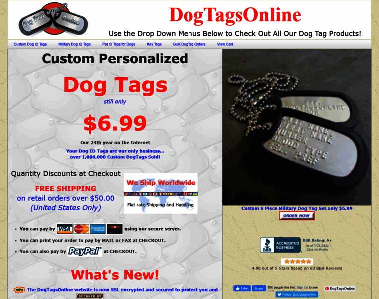 Dogtagsonline.com thumbnail