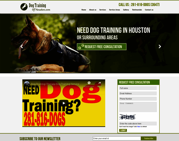 Dogtrainingofhouston.com thumbnail