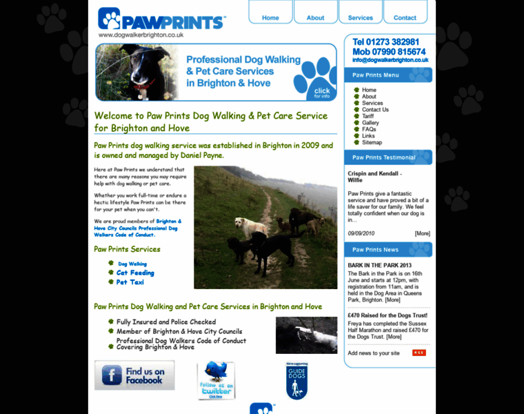 Dogwalkerbrighton.co.uk thumbnail