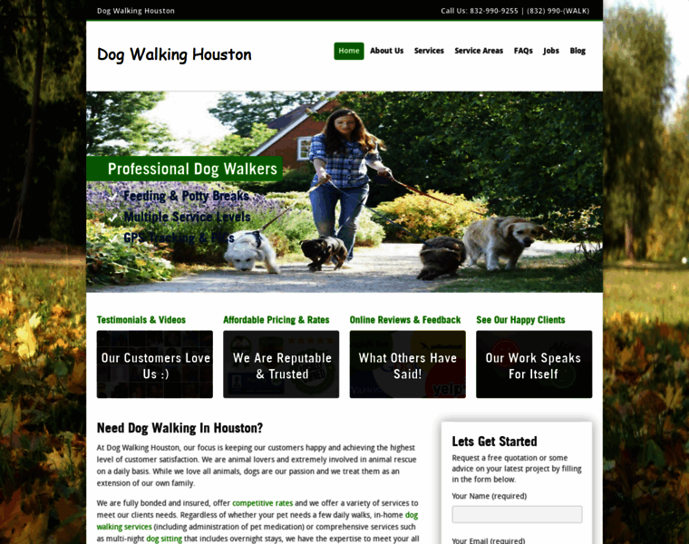 Dogwalkinghouston.com thumbnail