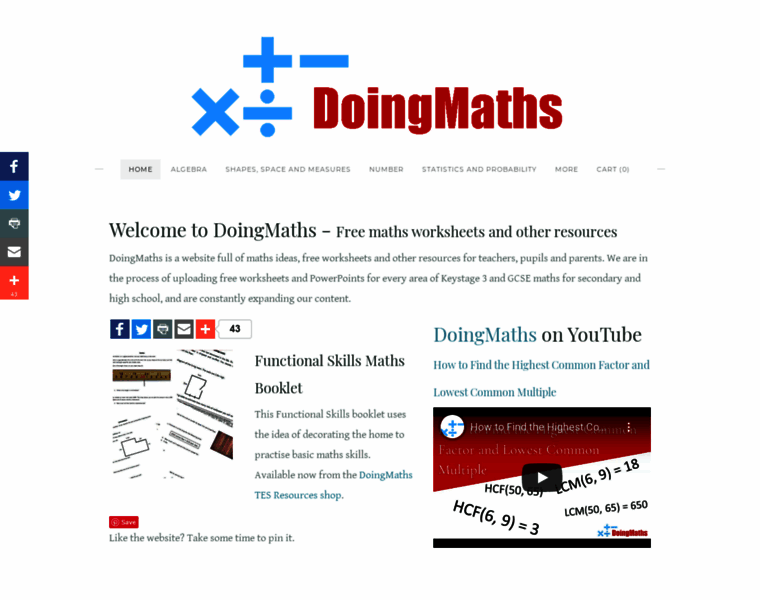Doingmaths.co.uk thumbnail Doingmaths.co.uk thumbnail