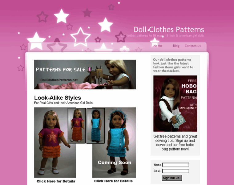 Dollclothespatterns.com thumbnail