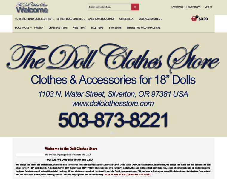 Dollclothesstore.com thumbnail