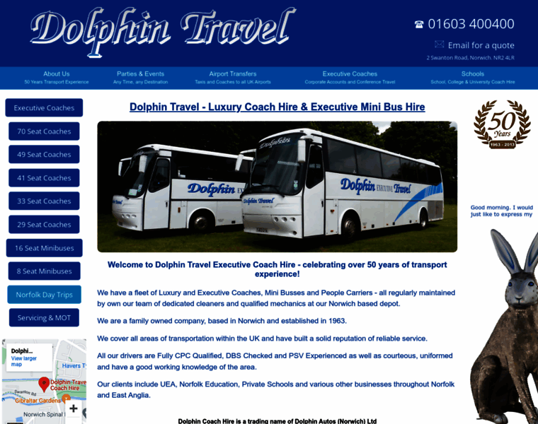 Dolphincoachhire.co.uk thumbnail