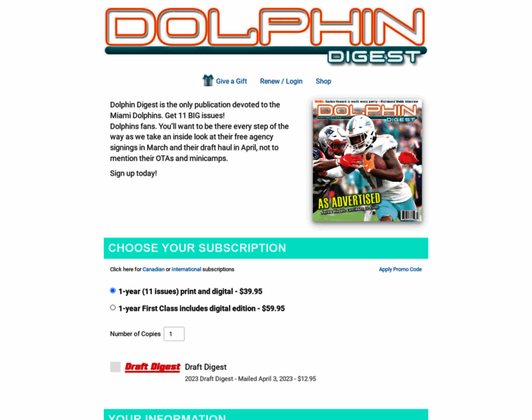 Dolphindigest.com thumbnail