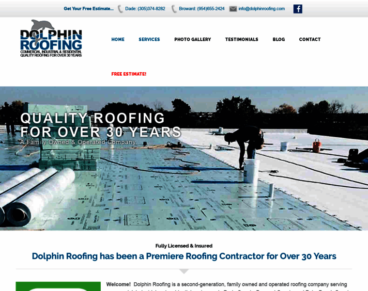Dolphinroofing.com thumbnail