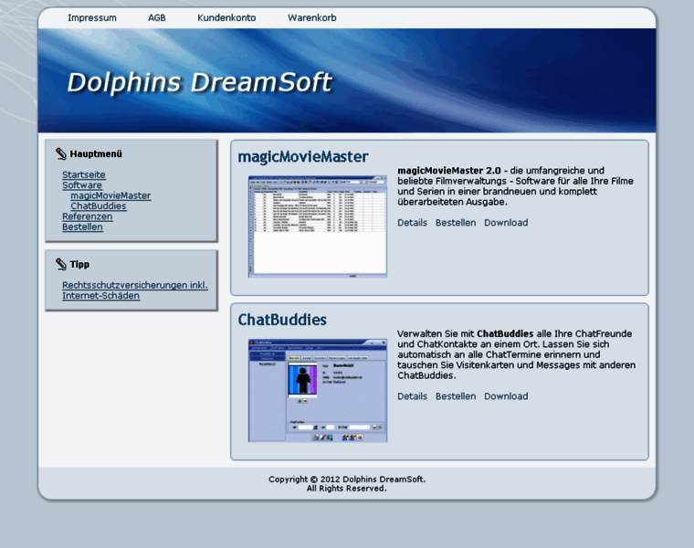 Dolphins-dreamsoft.de thumbnail