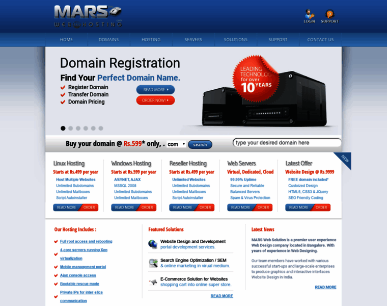 Domain.marswebhosting.com thumbnail
