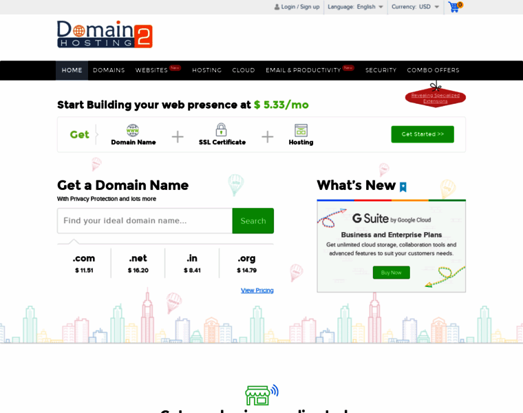 Domain2hosting.co.in thumbnail
