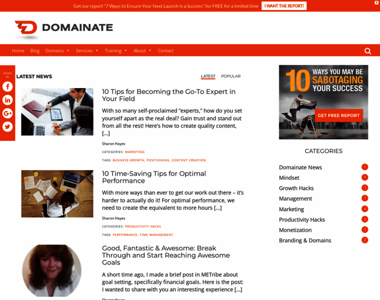 Domainate.com thumbnail