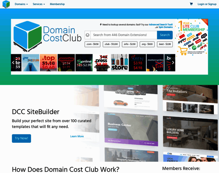 Domaincostclub.com thumbnail
