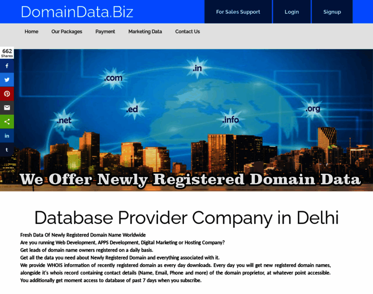 Domaindata.biz thumbnail
