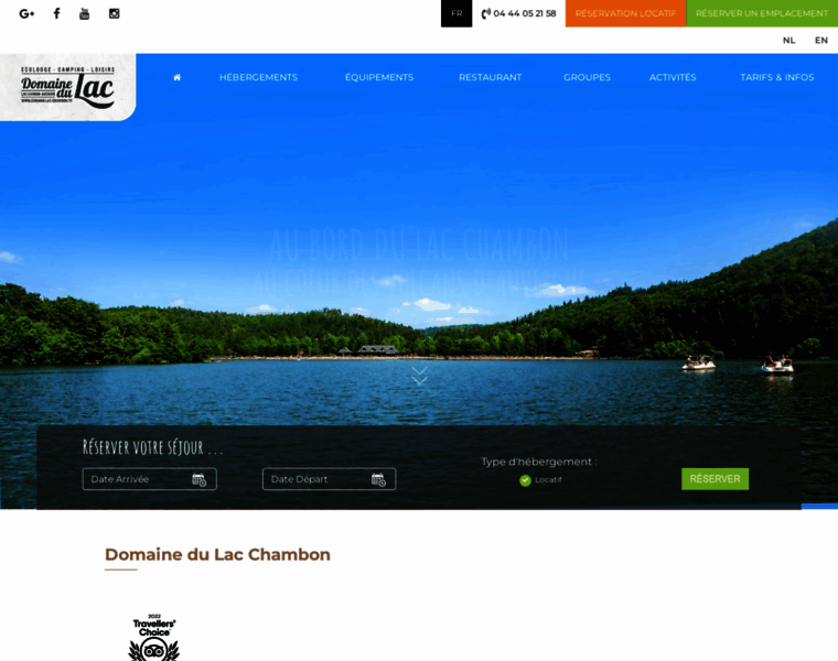 Domaine-lac-chambon.fr thumbnail
