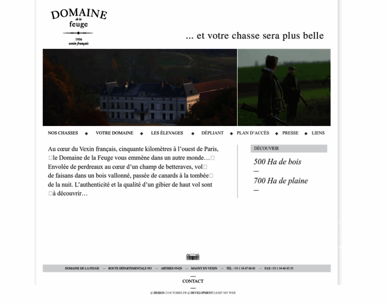Domainedelafeuge.fr thumbnail