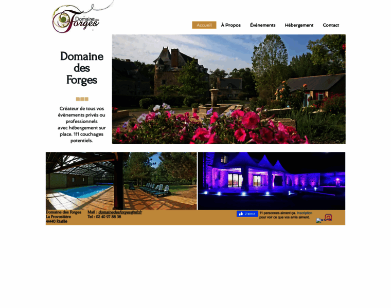 Domainedesforges.fr thumbnail
