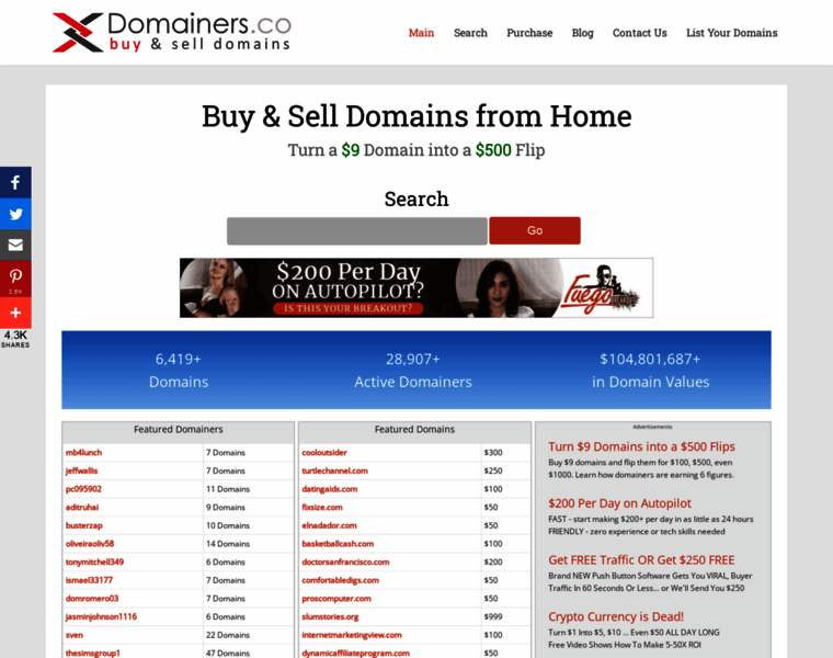 Domainers.co thumbnail
