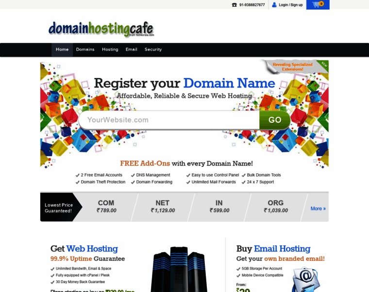 Domainhostingcafe.com thumbnail