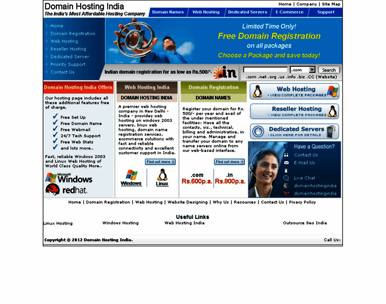 Domainhostingindia.com thumbnail