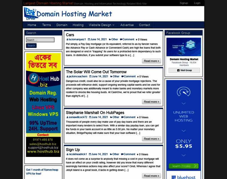 Domainhostingmarket.com thumbnail