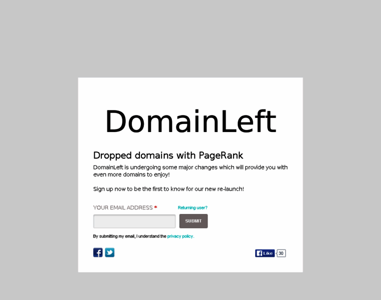 Domainleft.com thumbnail