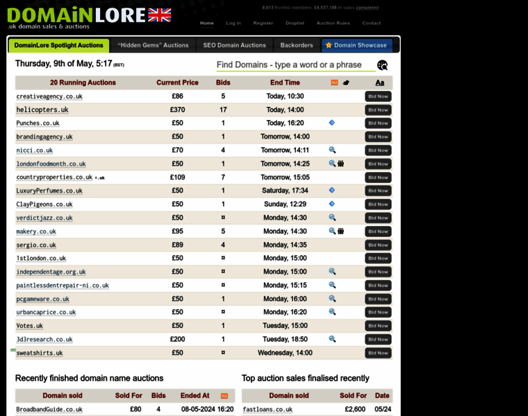 Domainlore.co.uk thumbnail