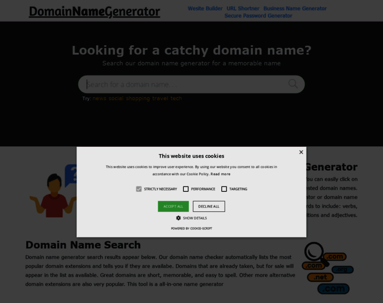 Domainnamegenerator.co thumbnail