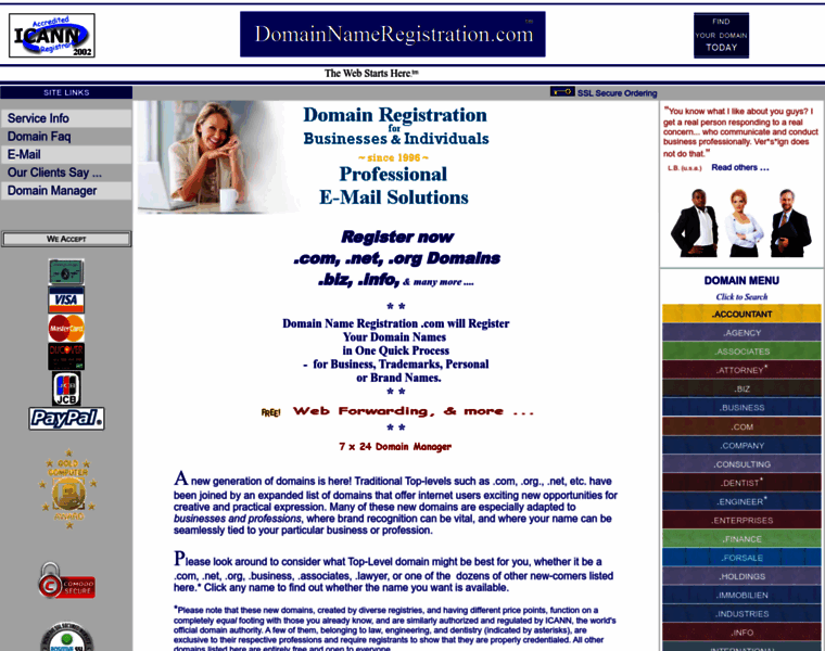 Domainnameregistration.com thumbnail