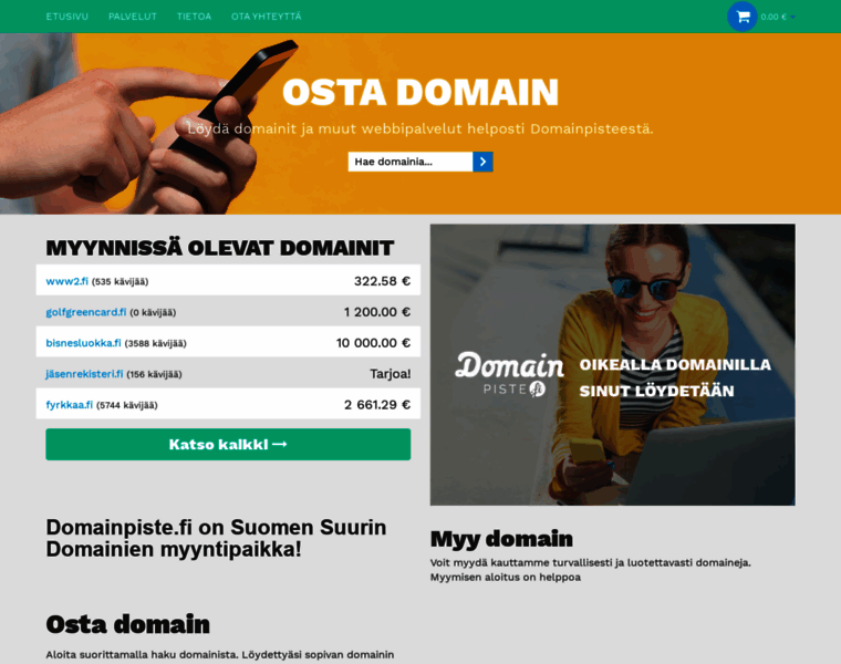 Domainpiste.fi thumbnail