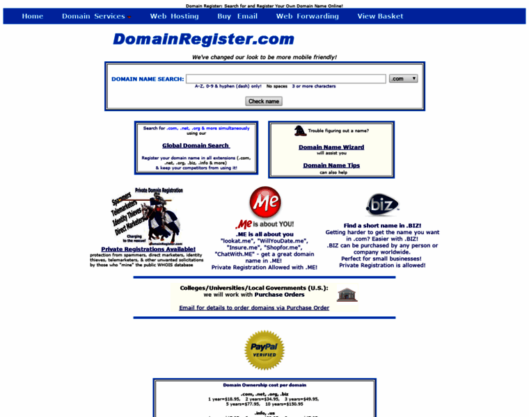 Domainregister.com thumbnail