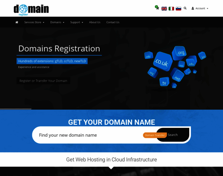 Domainregister.international thumbnail
