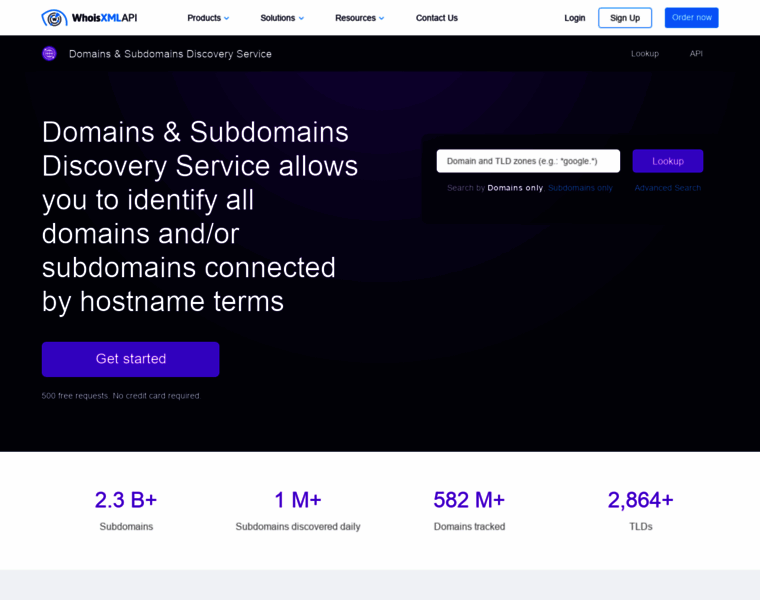 Domains-subdomains-discovery.whoisxmlapi.com thumbnail