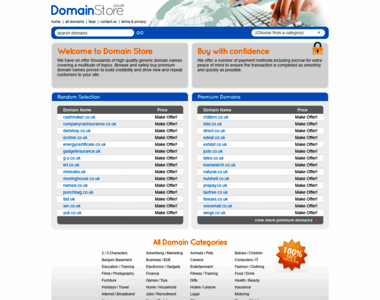 Domainstore.co.uk thumbnail