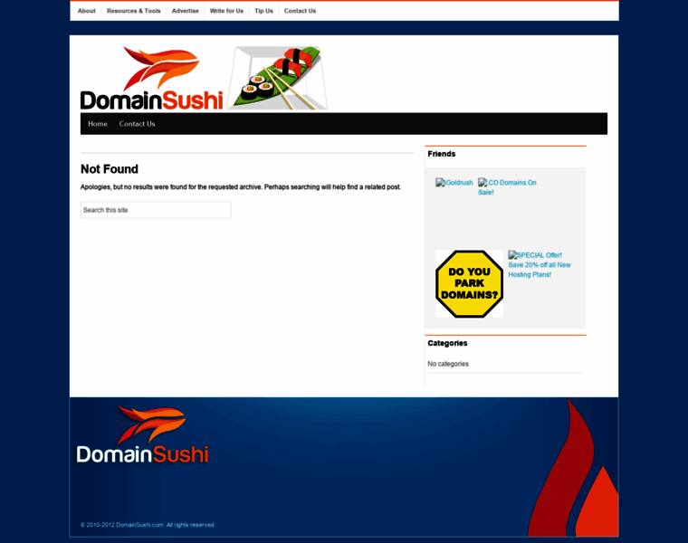 Domainsushi.com thumbnail