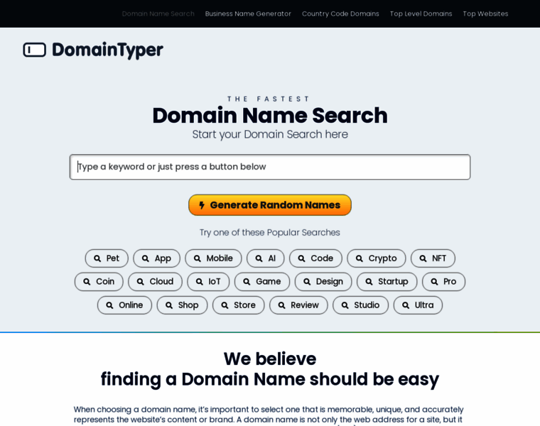Domaintyper.com thumbnail