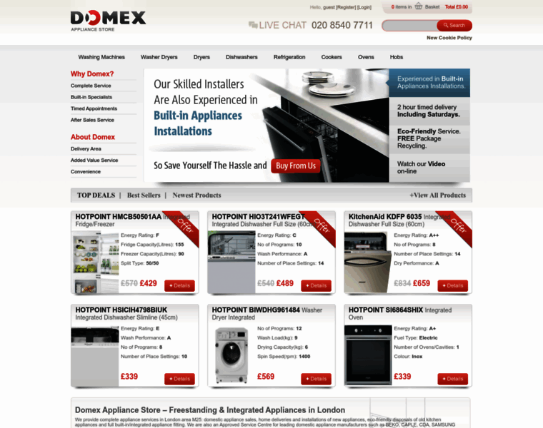 Domexappliancestore.co.uk thumbnail