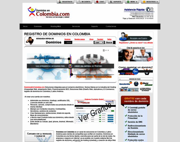 Dominiosencolombia.com thumbnail
