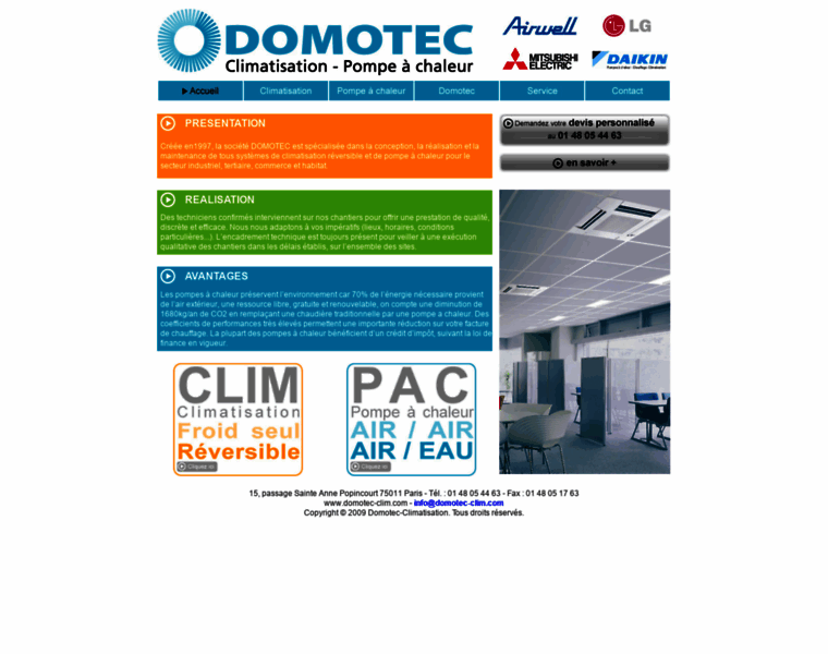 Domotec-clim.com thumbnail