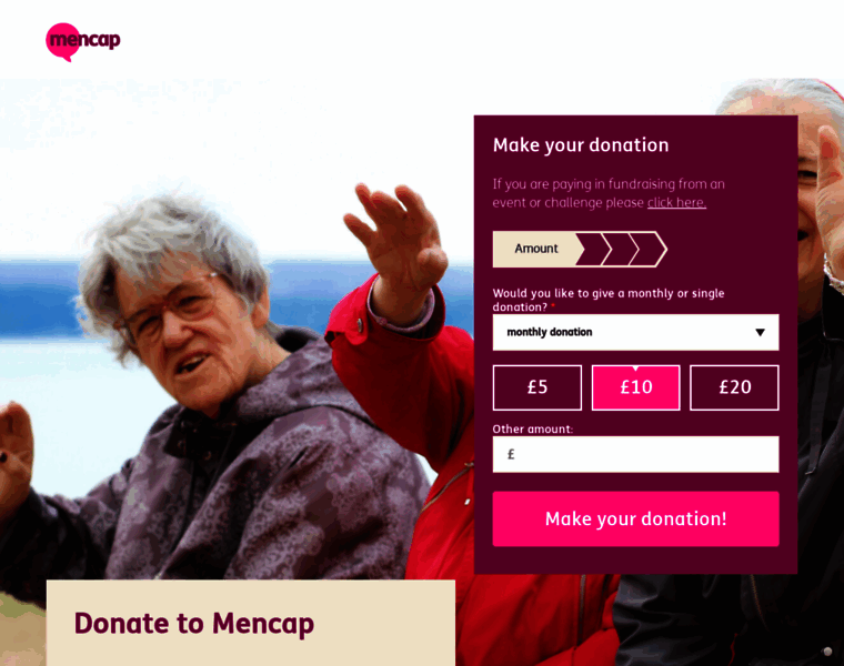 Donate.mencap.org.uk thumbnail