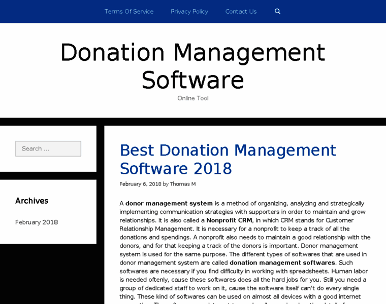 Donationmanagementsoftware.com thumbnail