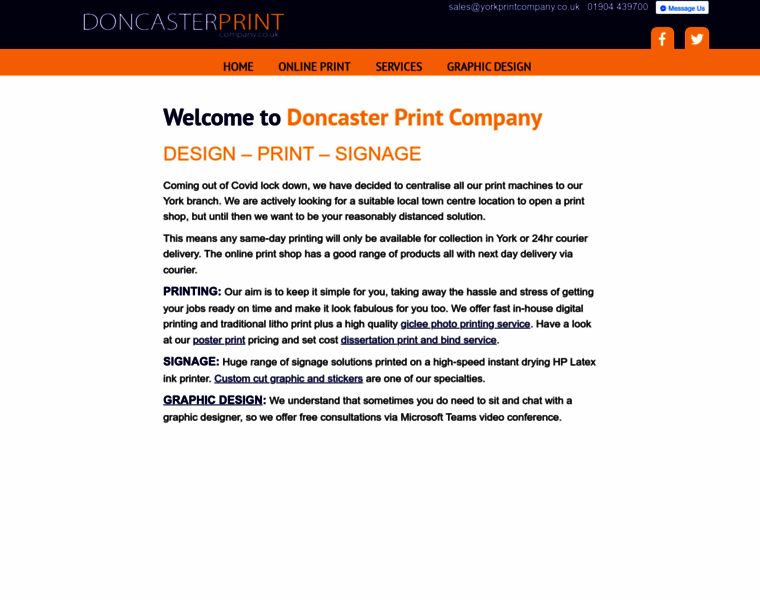 Doncasterprintcompany.co.uk thumbnail