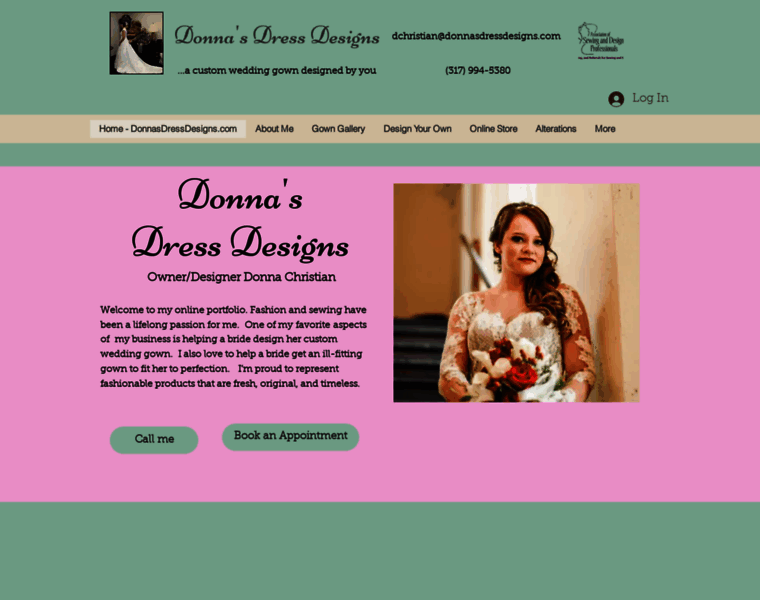 Donnasdressdesigns.com thumbnail