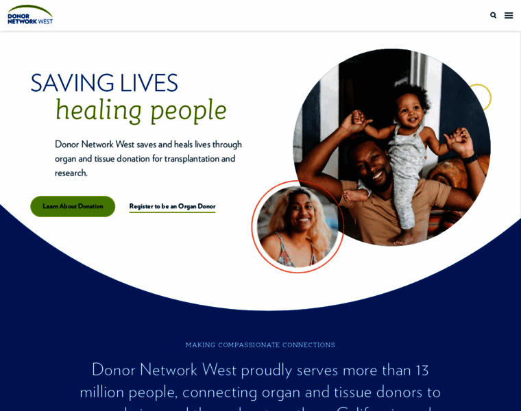 Donornetworkwest.org thumbnail