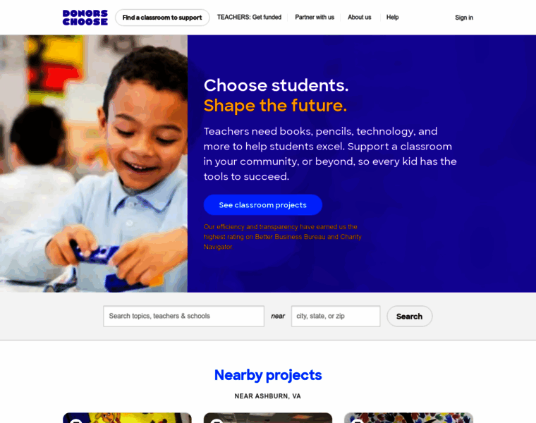Donorschoose.org thumbnail Donorschoose.org thumbnail